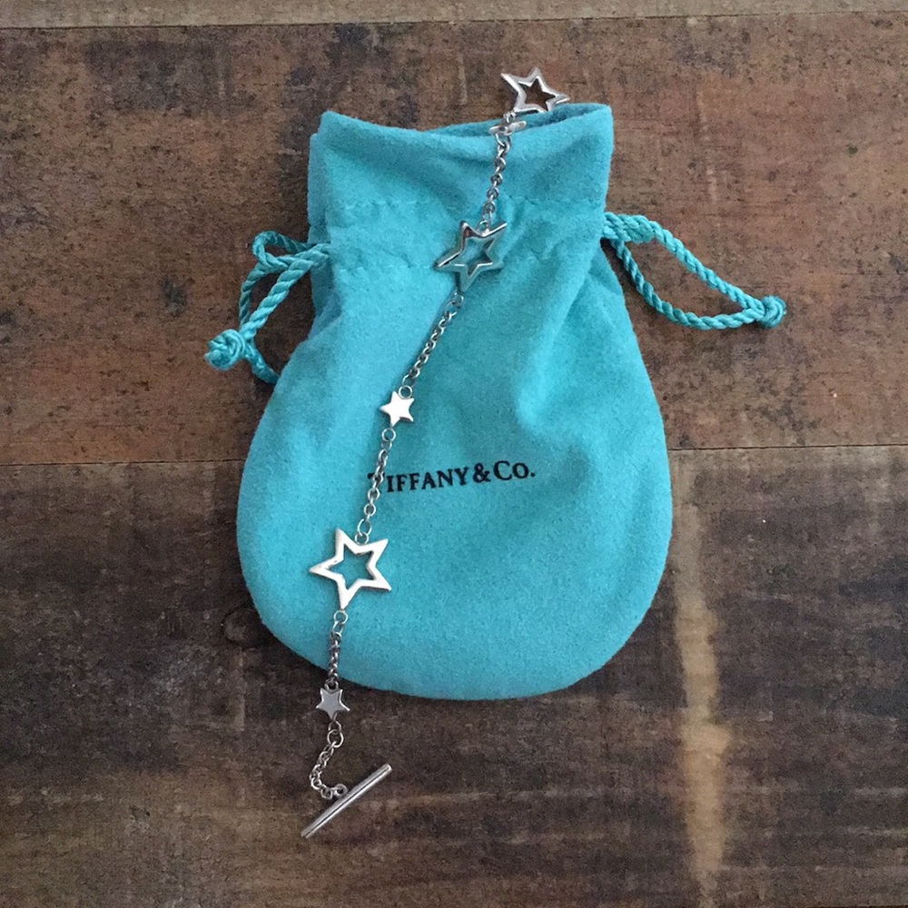 Tiffany Co sterling silver Star bracelet. Vintage